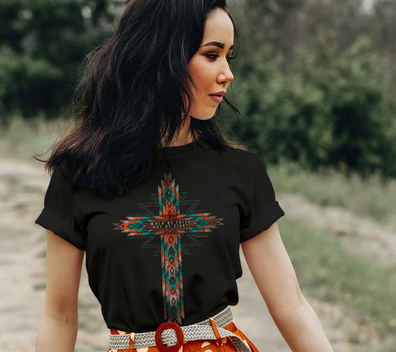 grace & truth Women's T - Southwestern Cross — View 4