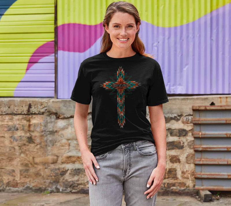grace & truth Women's T - Southwestern Cross — View 5