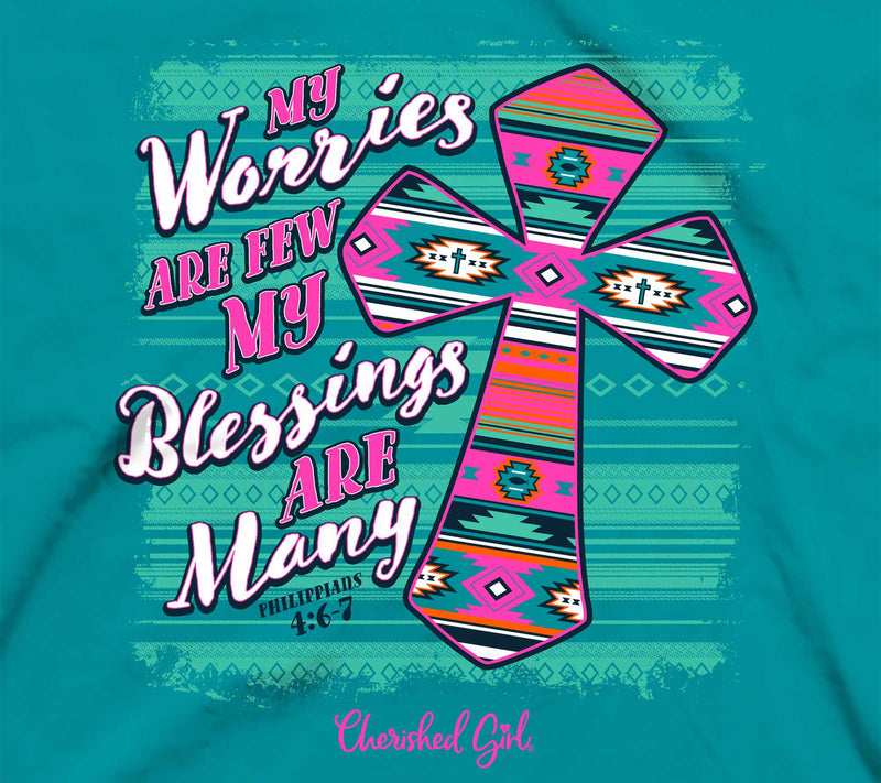 Cherished Girl Adult T - Serape Cross — View 6