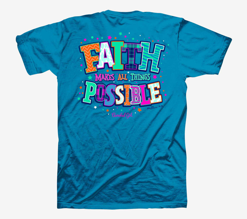 Cherished Girl Adult T - Faith is Possible — View 4