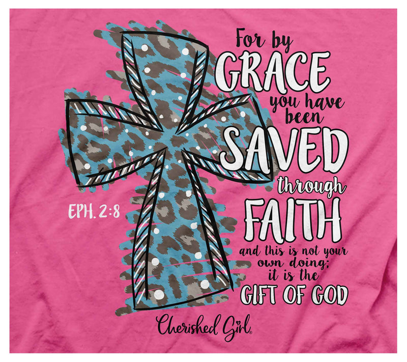 Cherished Girl Adult T - Leopard Cross — View 6