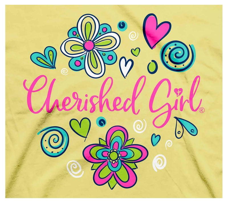 Cherished Girl Adult T - God Loves You — View 3