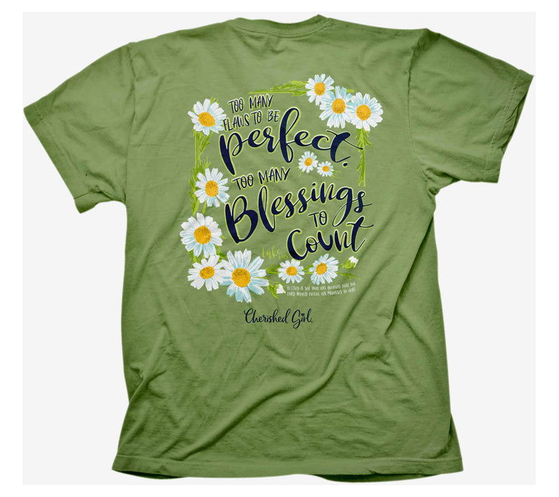 Cherished Girl Adult T - Too Many Blessings — Main view