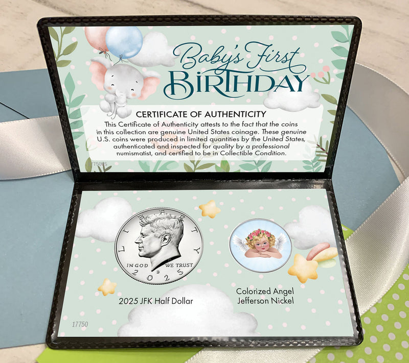 American Coin Treasures 2025 Baby's First Birthday Coin Card — View 2
