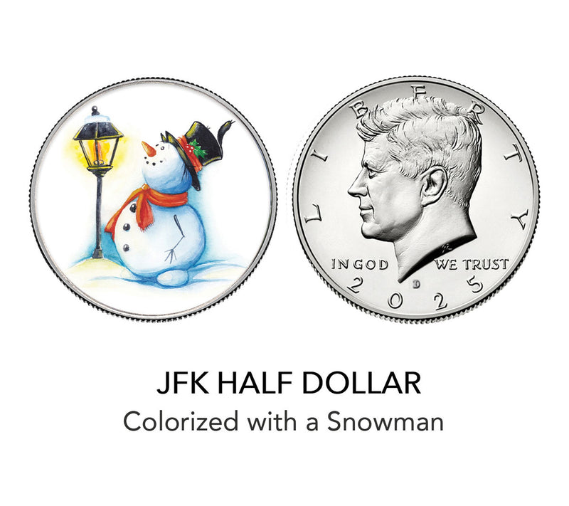 American Coin Treasures 2025 Snowman Collectibl e Greeting Car — View 4