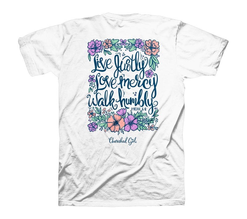Cherished Girl Adult T - Live Justly — View 3