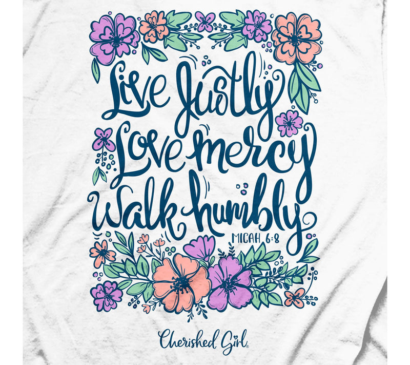 Cherished Girl Adult T - Live Justly — View 5