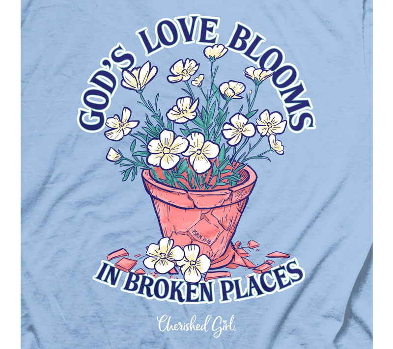 Cherished Girl Adult T - Blooms — View 4