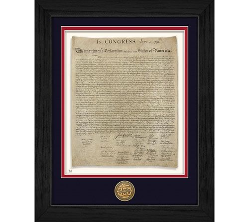 Highland Mint USA 250th  Declaration of Independence Frame — Main view
