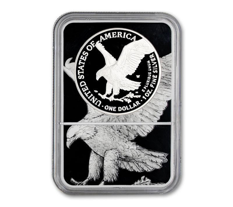 2026 Silver Eagle Proof Black Eagle Core NGC70 Advan Releases — View 3
