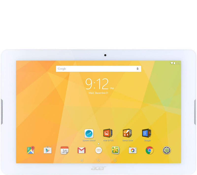 Acer Icnoia 10" Android Tablet WiFi, 16GB SSD Quad Core CPU Bluetooth 4.0 — Main view