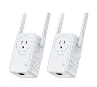 TP-Link Set of 2 Range Extenders with AC Passthrough