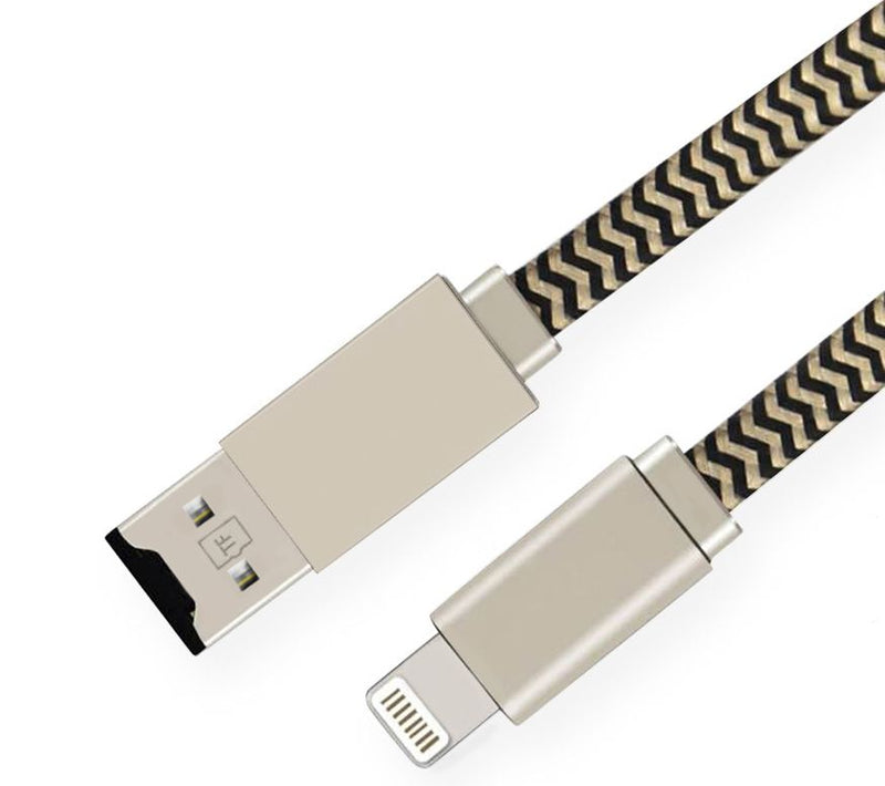 DataLogixx Apple Charge Cable w/ Sync & Memory Back-Up 128GB — View 3