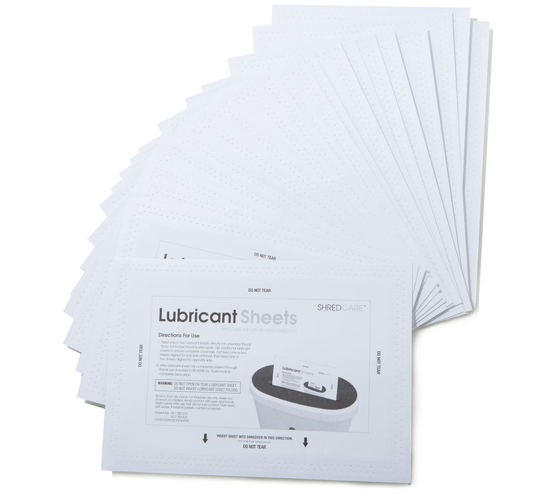 Shredcare 24-Pack Lubricant Sheets — Main view