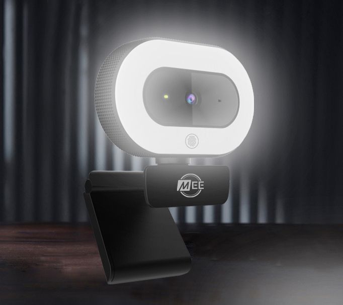 MEE Audio 1080p Autofocus Webcam with LED Ring Light — View 6