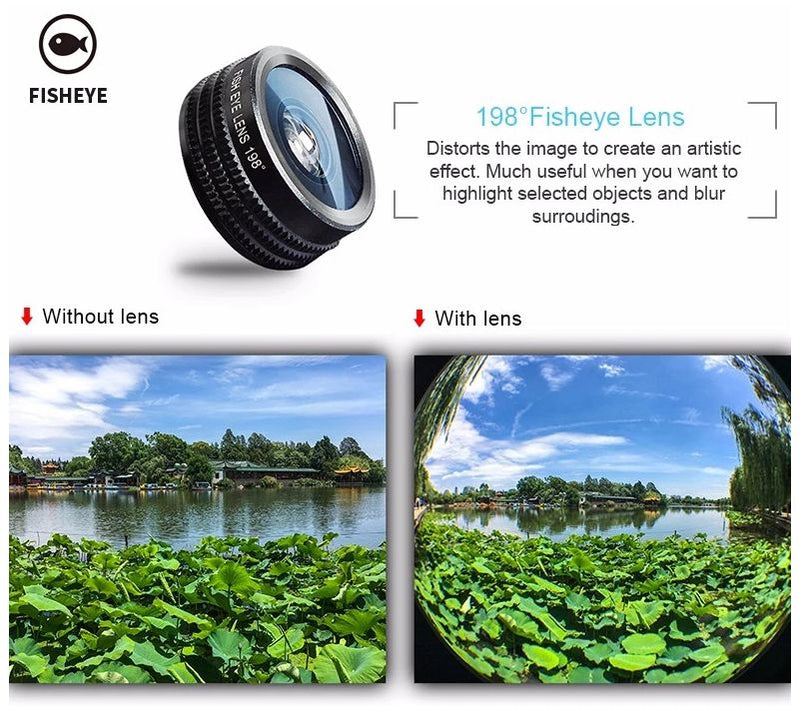 Xqisit 7-in-1 Mobile Photo Camera Lens Set with Case for Smartphone — View 5