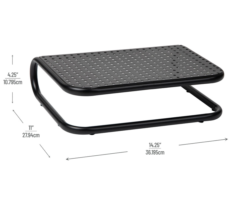 Mind Reader Metal Monitor Stand Riser with Chor d Management — View 5