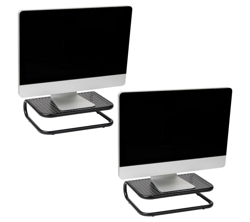 Mind Reader Metal Monitor Stand Riser with Chor d Management — View 3