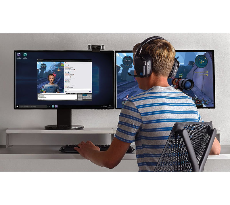 Logitech C922 Pro Stream Webcam with Tripod and Mounting Clip — View 7