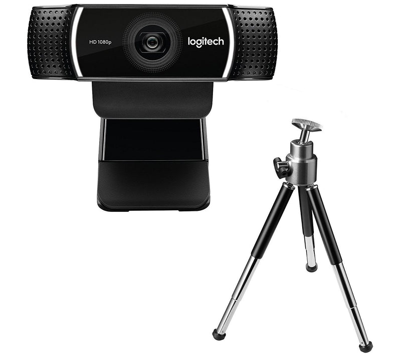 Logitech C922 Pro Stream Webcam with Tripod and Mounting Clip — Main view