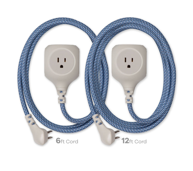 360 Electrical 6ft and 12ft Braided Cable Charging Cubes w/ 3 AC & 2 USB — View 10