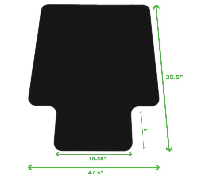 Mind Reader Office Chair Mat, Easy Glide, Anti-Skid — View 11
