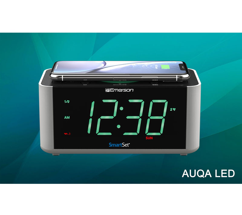 Emerson Alarm Clock Radio and Wireless Phone Ch arger — View 7