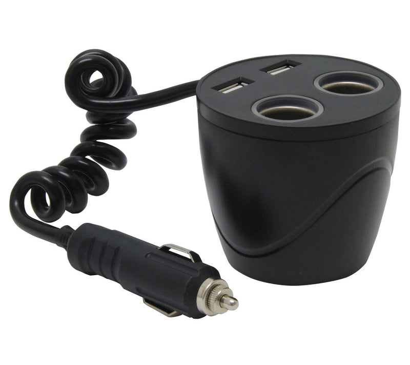 MobileSpec 12V Cup Holder Power Outlet — View 6