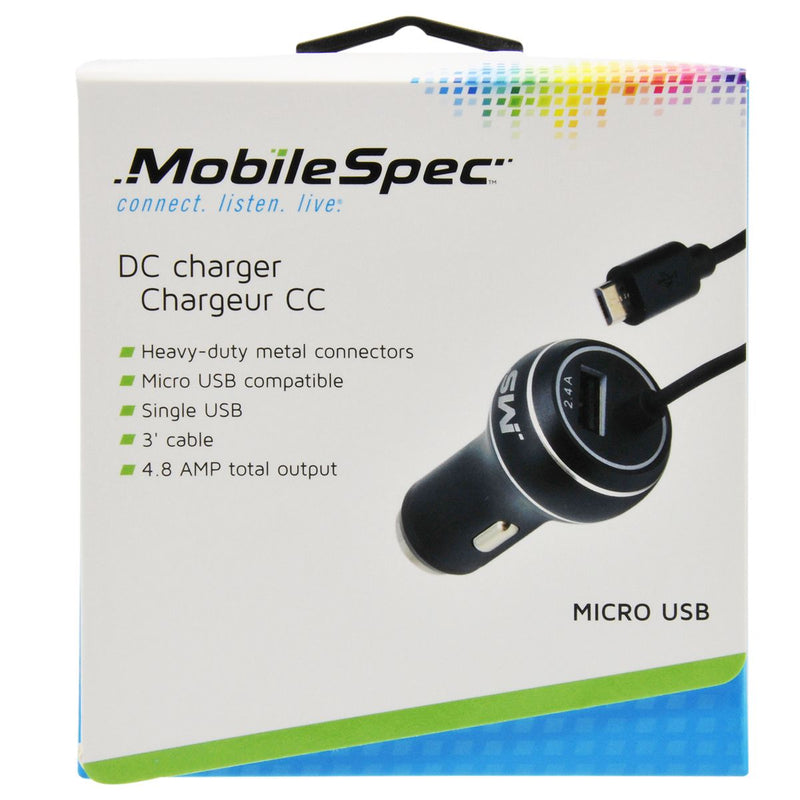 MobileSpec Micro 2.4A USB Car Charger — View 4
