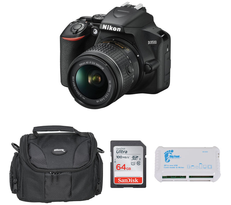 Nikon D3500 DSLR Camera with 18-55mm Lens Bundl e — View 3