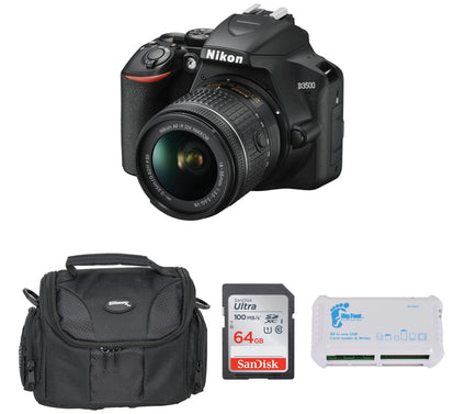 Nikon D3500 DSLR Camera with 18-55mm Lens Bundl e