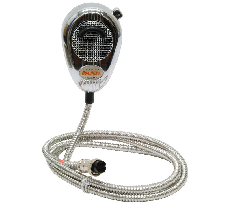 RoadKing 4-Pin Noise-Cancelling CB Chrome Mic — View 4