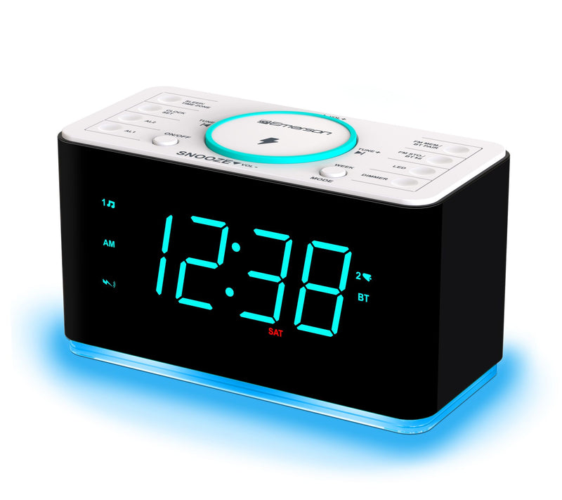 Emerson Smartset Alarm Clock Radio w/ ChargingDock & Light — View 3