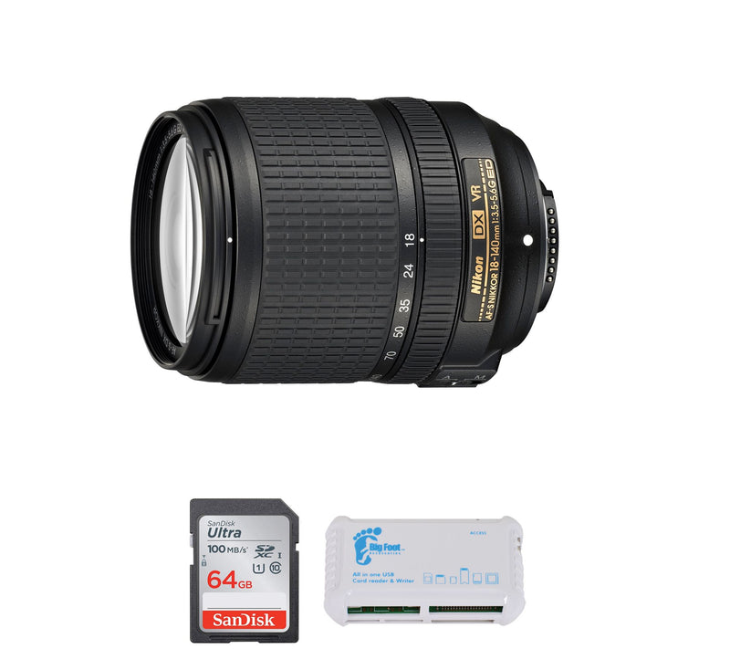 Nikon NIKKOR 18-140mm f/3.5-5.6G DE VR Lens Bundle — View 3