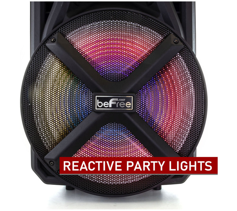 beFree Sound 15" Bluetooth Portable PartySpeaker — View 5