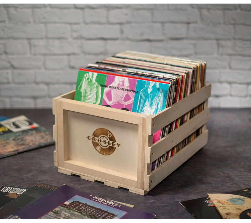 Crosley Record Storage Wood Crate — View 6