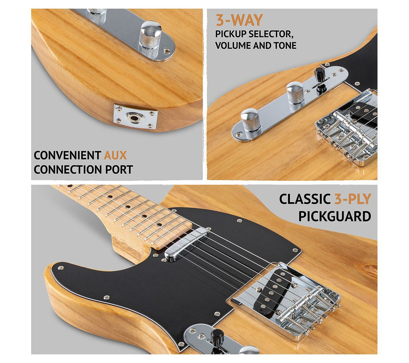 LyxPro 39" Left Handed Electric Telecaster Guitar — View 7