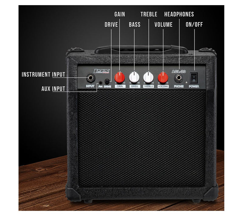 LyxPro 20 Watt Electric Guitar Amplifier — View 16