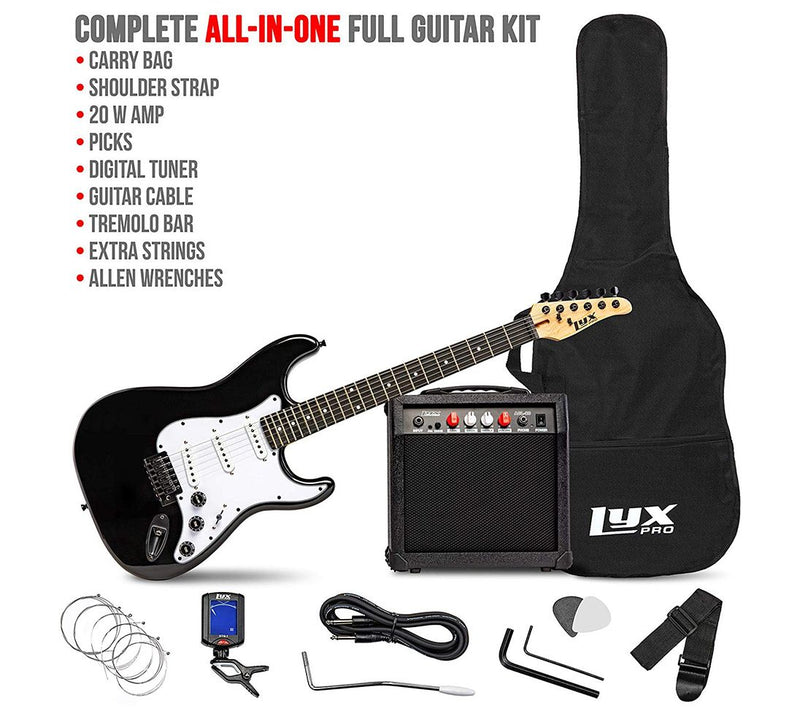 LyxPro 39" Electric Stratocaster Guitar & Starter Kit — View 16