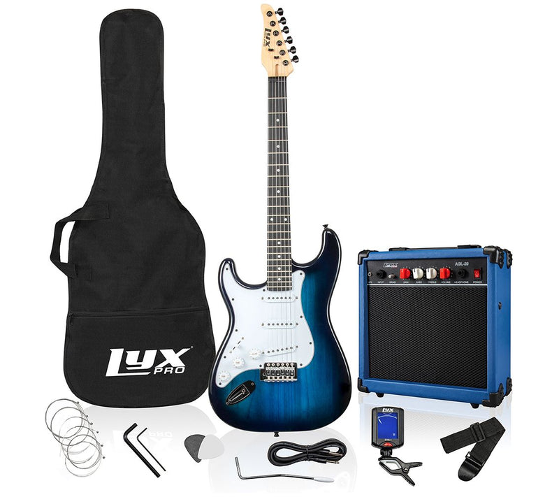 LyxPro 39"Left Hand Electric Stratocaster Guitar & Starter Kit — Main view