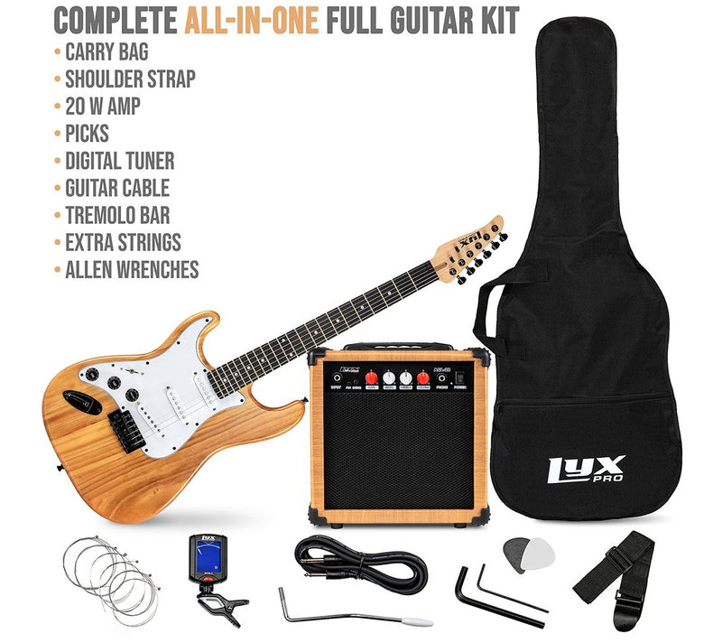 LyxPro 39"Left Hand Electric Stratocaster Guitar & Starter Kit — View 8