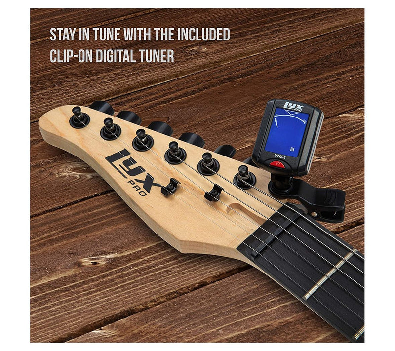 LyxPro 30" Junior Left-Handed Electric Guitar &Starter Kit — View 8