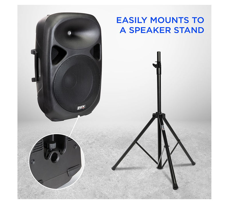 LyxPro SPA-15 Portable 15" PA Speaker — View 7
