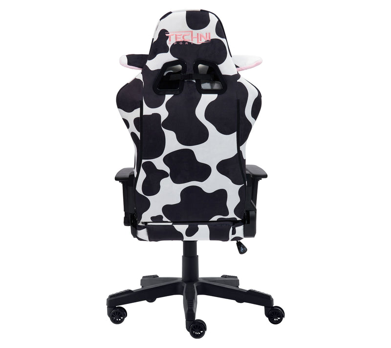 Techni Sport Cow Print Memory Foam AdjustablePC Gaming Chair — View 11