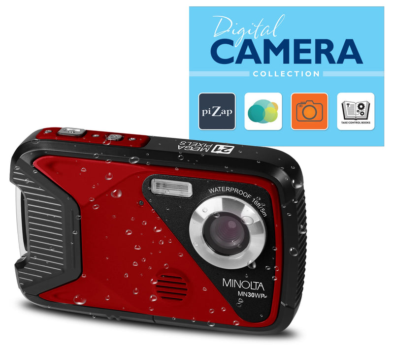 Minolta MN30WP Waterproof Camera w/ 32GB SD Card & Voucher — View 5