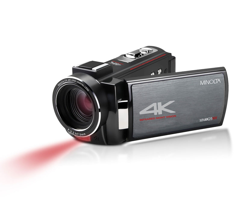 Minolta MN4K25NV 4K Ultra HD/30 MP Night VisionCamcorder — View 3