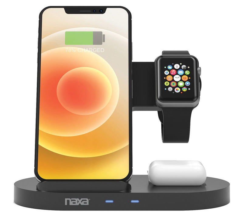 Naxa 3-in-1 Smart Wireless Charging System — Main view