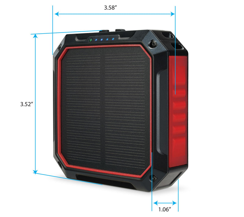 Weather X Solar Power Bank & Light with Wireles s Charger — View 6