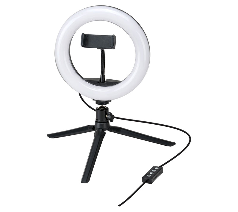 GPX TPDL801B Tripod with 8" Light Ring Vlogging Kit — Main view