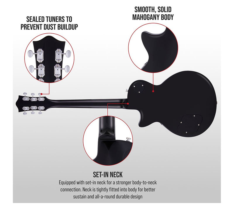 LyxPro 39" SB Series Electric Guitar Kit — View 12